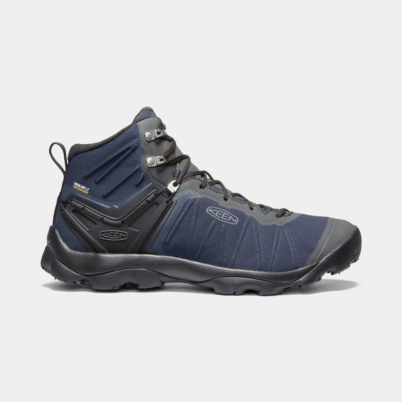 Buy Keen Venture Mid Waterproof Mens Hiking Boots Blue (6359-MBFEX)